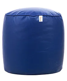 Sattva Footstool Round Bean Bag - Royal Blue