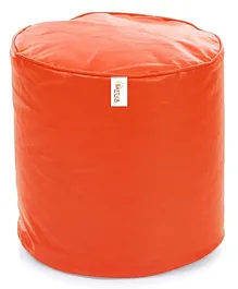Sattva Footstool Round Bean Bag - Orange