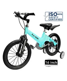 R for Rabbit Tiny Toes Rapid The 16 Inch Smart Plug And Play Bicycle For Kids - Lake Blue