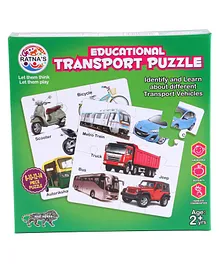 Ratnas Educational Transport Jigsaw Puzzle Set - Multicolour