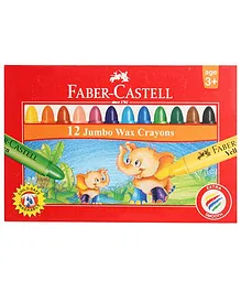 Faber Castell 12 Jumbo Wax Crayons