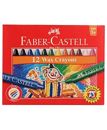 Faber Castell 12 Wax Crayons