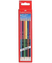 Faber Castell 6 Bi Colour Pencils