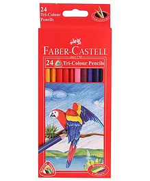 Faber Castell 24 Tri-Colour Pencils