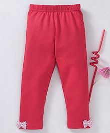 Babyhug Cotton Spandex Full Length Stretchable Trouser Adventure Ready Print - Red