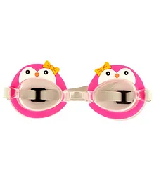 Passion Petals Anti-Fog Swimming Goggles Penguin Design - Pink