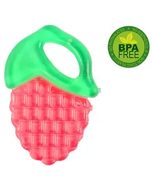 Ole Baby Silicone Water Filled Teether Corn Shape - Green & Red