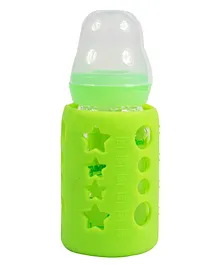 Ole Baby Premium Glass Feeding Bottle Green - 120 ml
