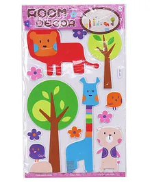 Lion Design Wall Stickers - Multicolor