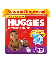 Huggies Wonder Pants Medium (M) Size Baby Diaper Pants - 76 Pieces