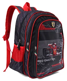 Ferrari Red Motion School Bag Red & Black - 14 Inches