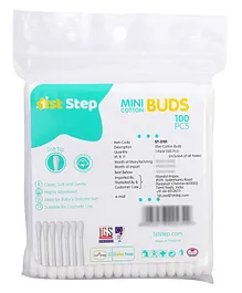 1st Step Mini Cotton Buds Refill Pack - 100 Pieces