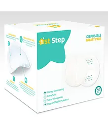 1st Step Honey Comb Lining Super Absorbant Disposable Breast Pads With Day And Night Protection- 60 Pads