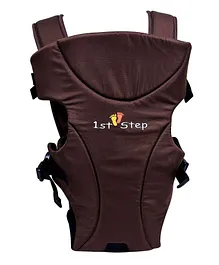 1st Step Adjustable 3 Way Baby Carrier With Comfortable Grip And Breathable Fabric - Brown
