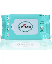 1st Step Refreshing Wet Wipes Enriched With Aloe-Vera And Jojoba Oil-30 Pieces