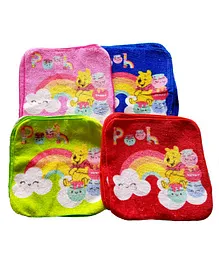 Sassoon Disney Winnie the Pooh Cotton Wash Cloth Set of 12 - Multicolor