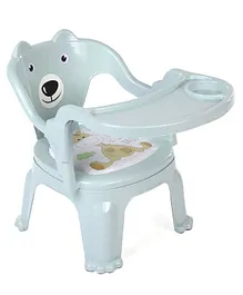 Chair With Feeding Tray - Light Green