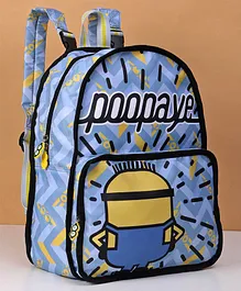 Minions Reversible School Bag Blue Yellow - 16 Inches