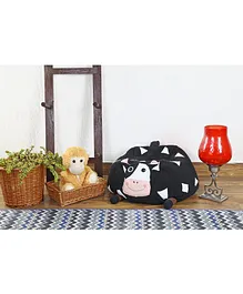 My Gift Booth Bean Bag Cow Design - Black
