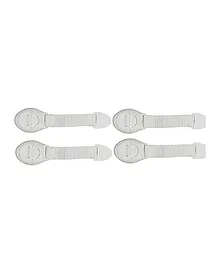 Party Propz Safety Lock For Drawer Fridge & Cabinet White - Pack of 4