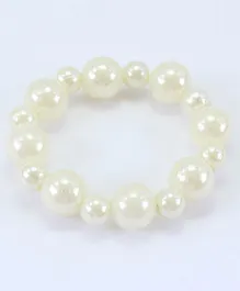 Pihoo Pearl Detailed Bracelet - Cream