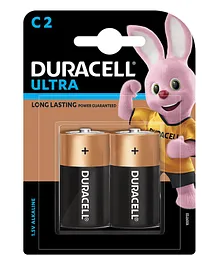 Duracell Ultra Alkaline C Batteries - Pack Of 2