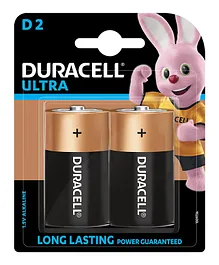 Duracell Ultra Alkaline D Batteries - Pack of 2