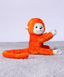 Play Toons Monkey Soft Toy Orange - Height 19 cm