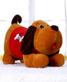 Play Toons Puppy Soft Toy Brown - Length 45 cm