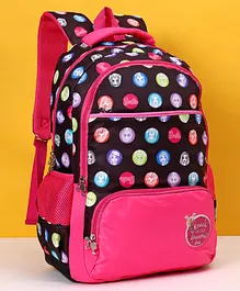 Barbie School Bag Black Pink - 19 Inches