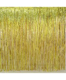Syga Metallic Foil Curtain - Golden