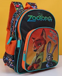 Disney Zootopia School Bag Orange Green  - 14 Inches