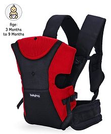 babyhug kangaroo pouch 3 way baby carrier  red & black