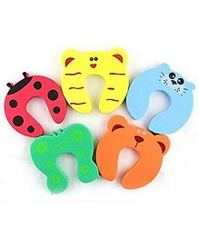 Syga Animal Shapped Foam Door Stopper Multicolor - Pack of 5