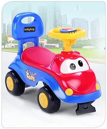 Babyhug Manual Push Ride On With Steering Wheel - Red Blue