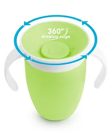 Munchkin Miracle 360 Degrees Trainer With Lid Green - 207 ml