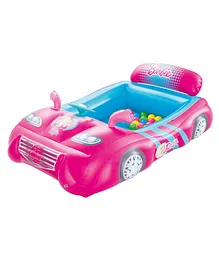 Bestway Inflatable Sports Car Ball Pit Barbie Print - Pink