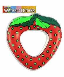 Nippon Water Filled Strawberry Shaped Silicone Teether - Red