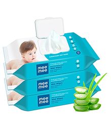 Mee Mee Caring Baby Wet Wipes With Lid - 3 Packs Of 72 Pieces