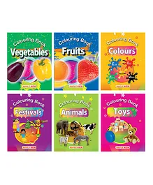 Colouring Books Pack of 6 - English