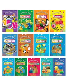 Colouring Books Pack of 13 - English