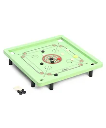 Ratna's Champ Carrom Board With 8 stands - Green