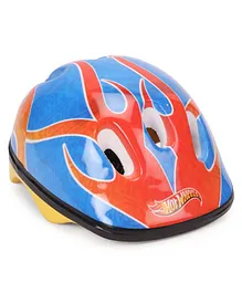 Hot Wheels Printed Helmet - Blue And Orange