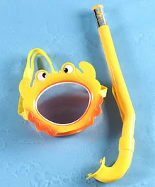 Yellowbee Crab Design Mask & Snorkel Set  - Yellow