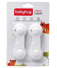 Babyhug Cabinet Latch Pack Of 2 - White