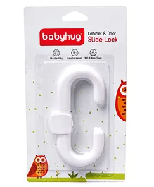 Babyhug Slide Door Lock - White