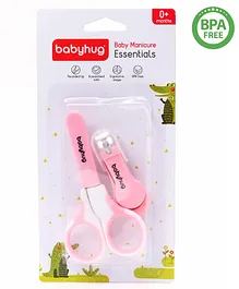 Babyhug Scissors & Nail Clipper Set - Pink