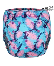 Kassy Pop Reusable Diaper Cover With Cotton Insert - Blue