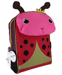 My Milestones Toddler Backpack Ladybug Pink & Red - 14 Inches