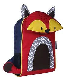 My Milestones Toddler Backpack Fox Design Red & Yellow - 14 Inches